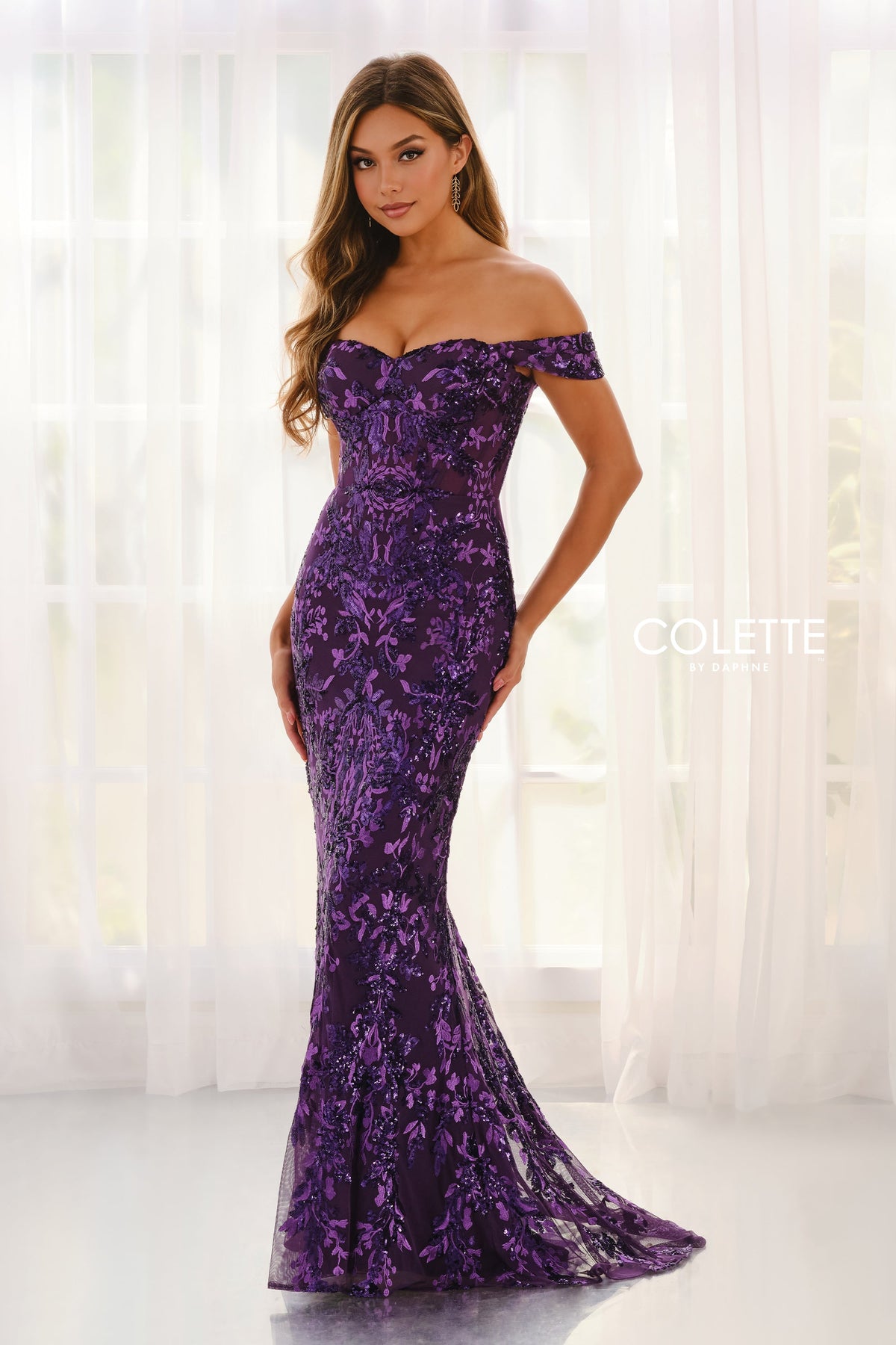 Colette by Daphne CL6205-purple-c