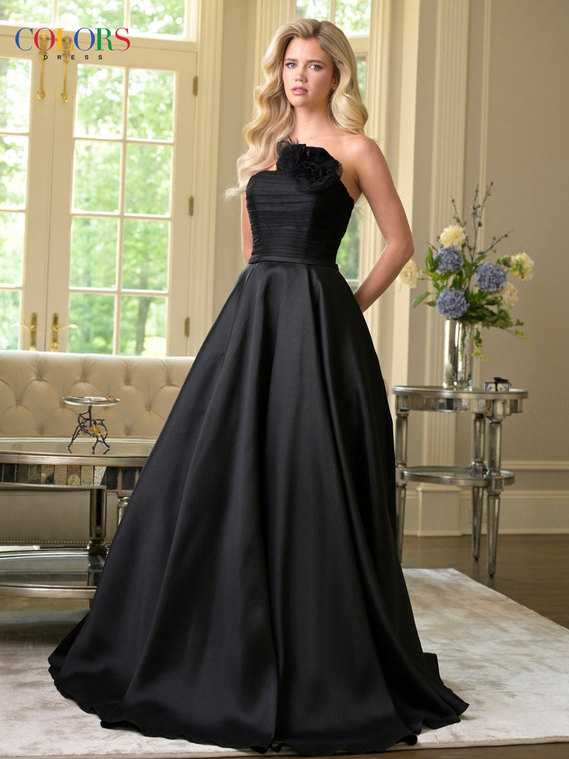 Colors Dress 3737_BLACK_F1