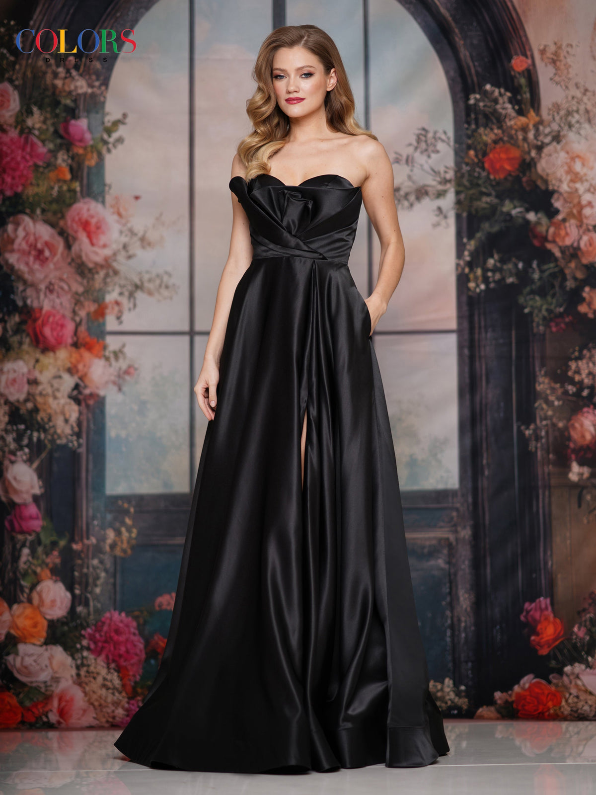 Colors Dress 3738_BLACK_F1