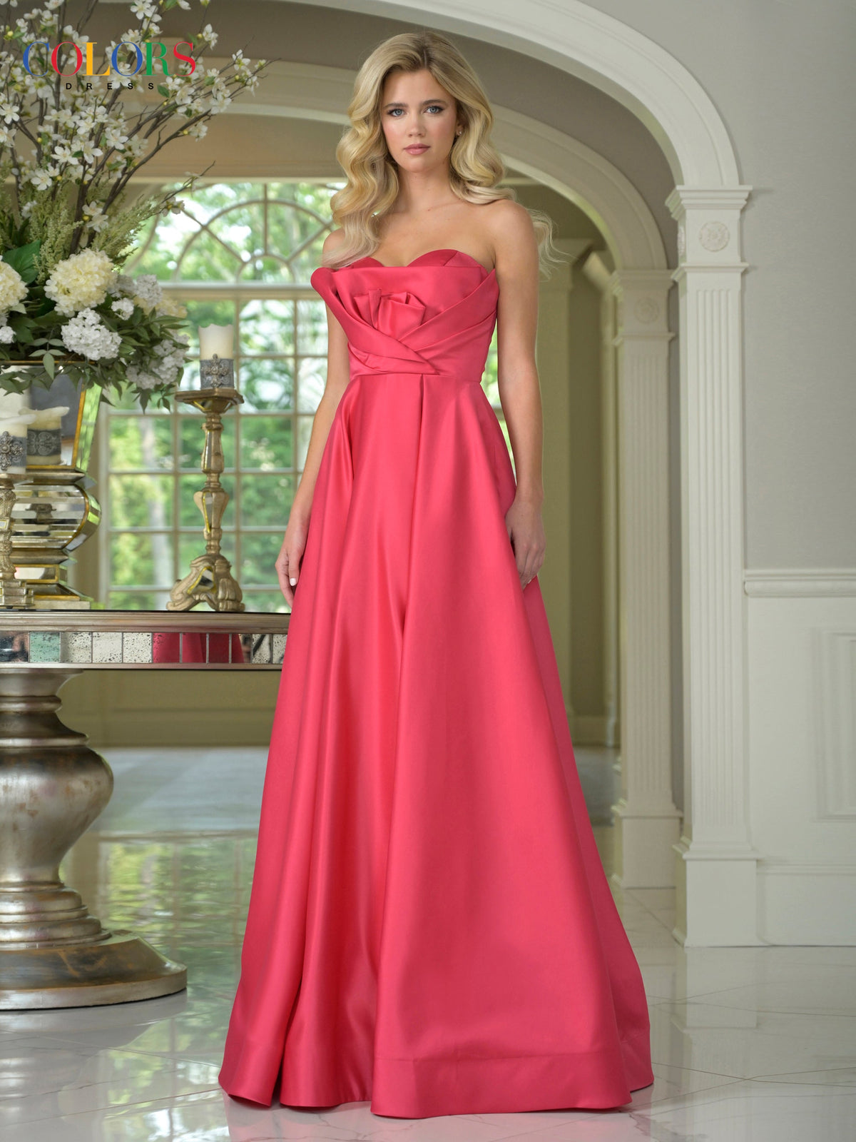 Colors Dress 3738_HOT_PINK_F1