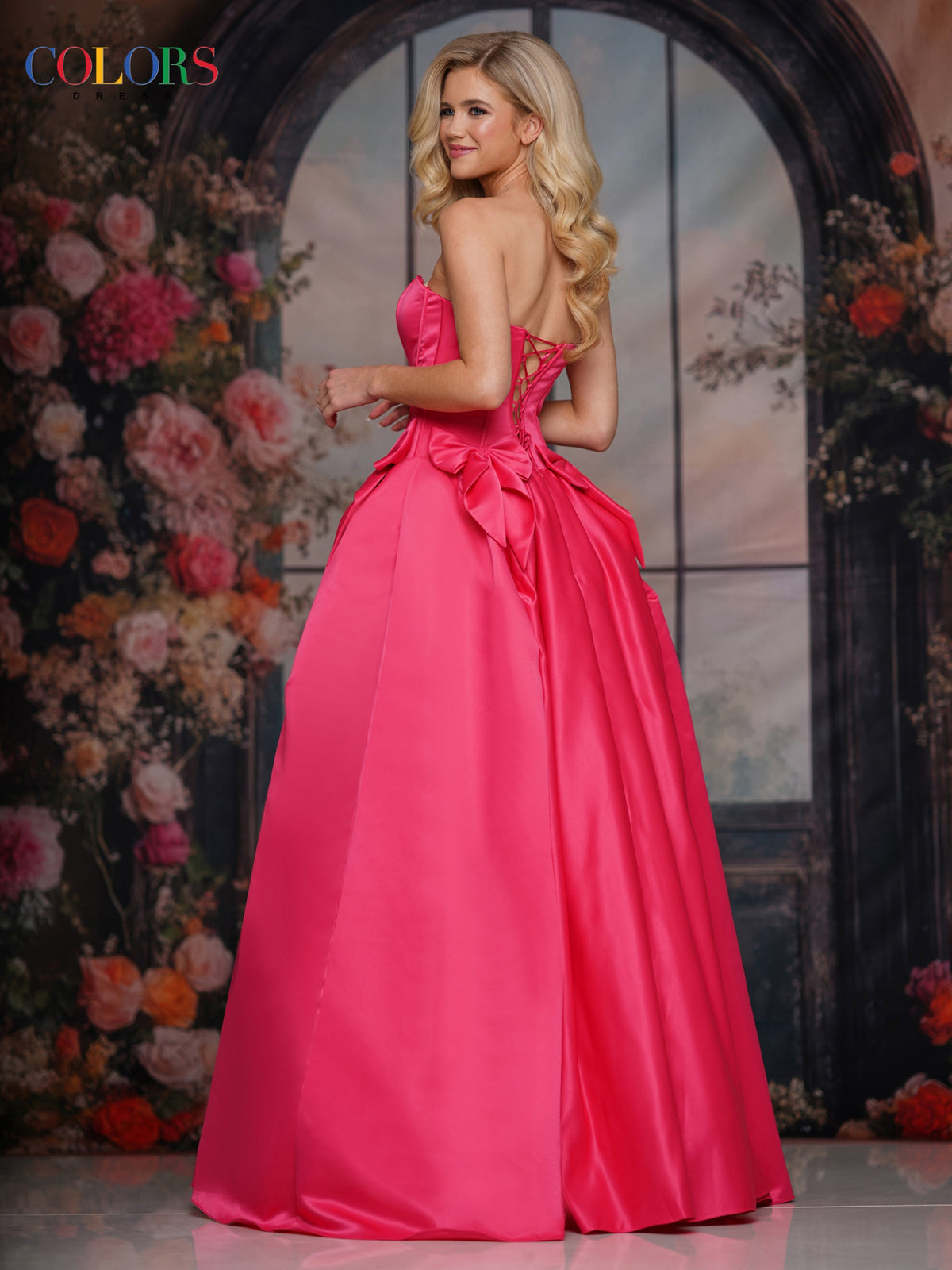 Colors Dress 3739_HOT_PINK_B1