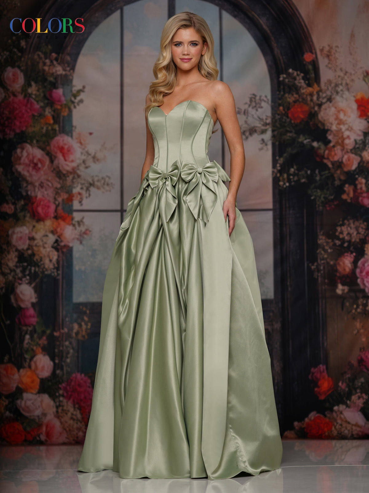 Colors Dress 3739_SAGE_F1