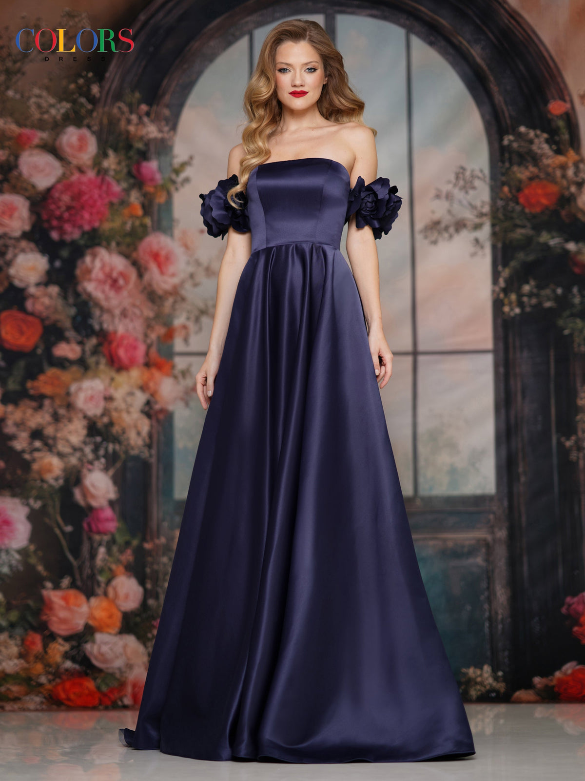 Colors Dress 3744_NAVY_F1