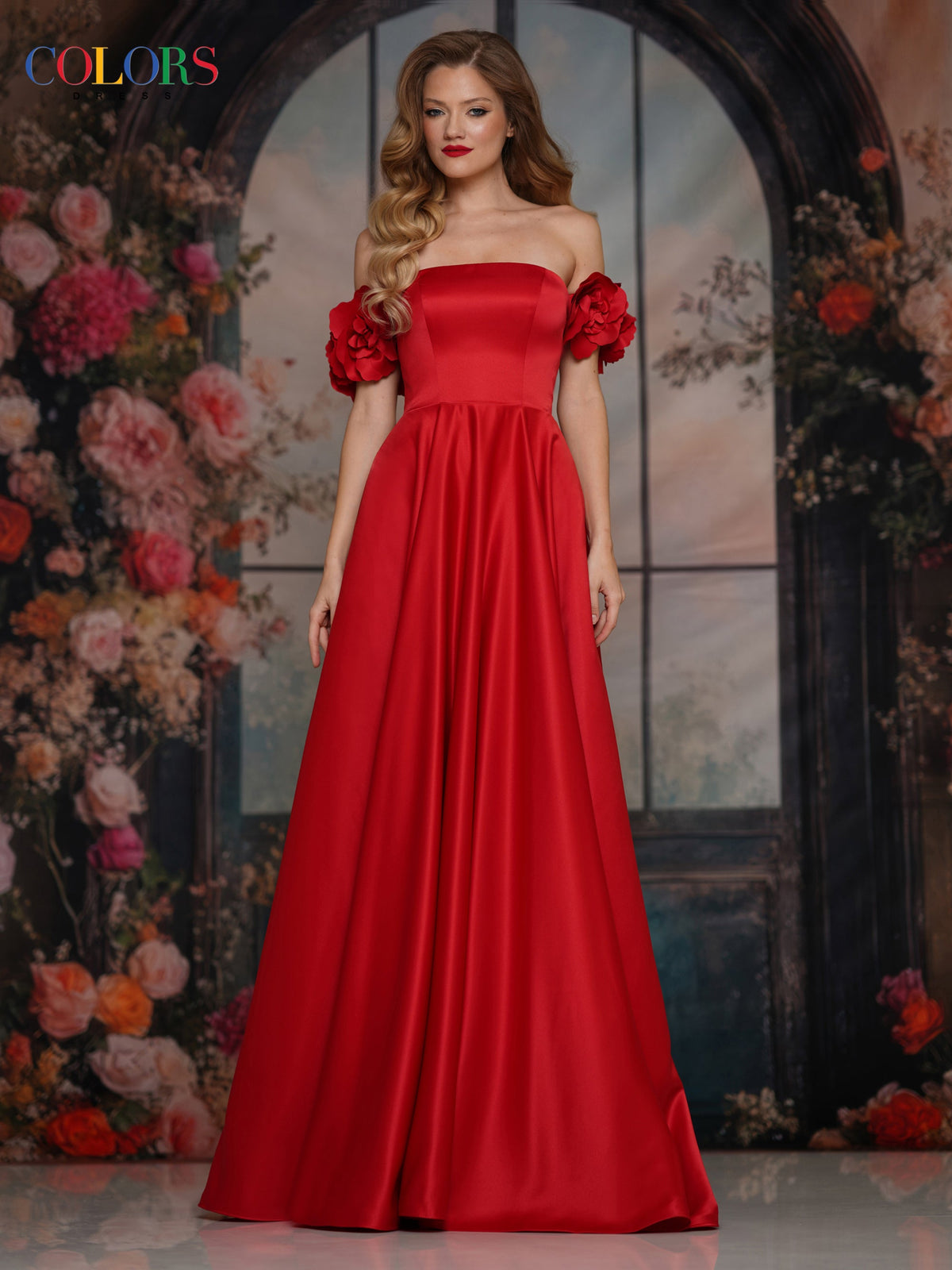 Colors Dress 3744_RED_F1