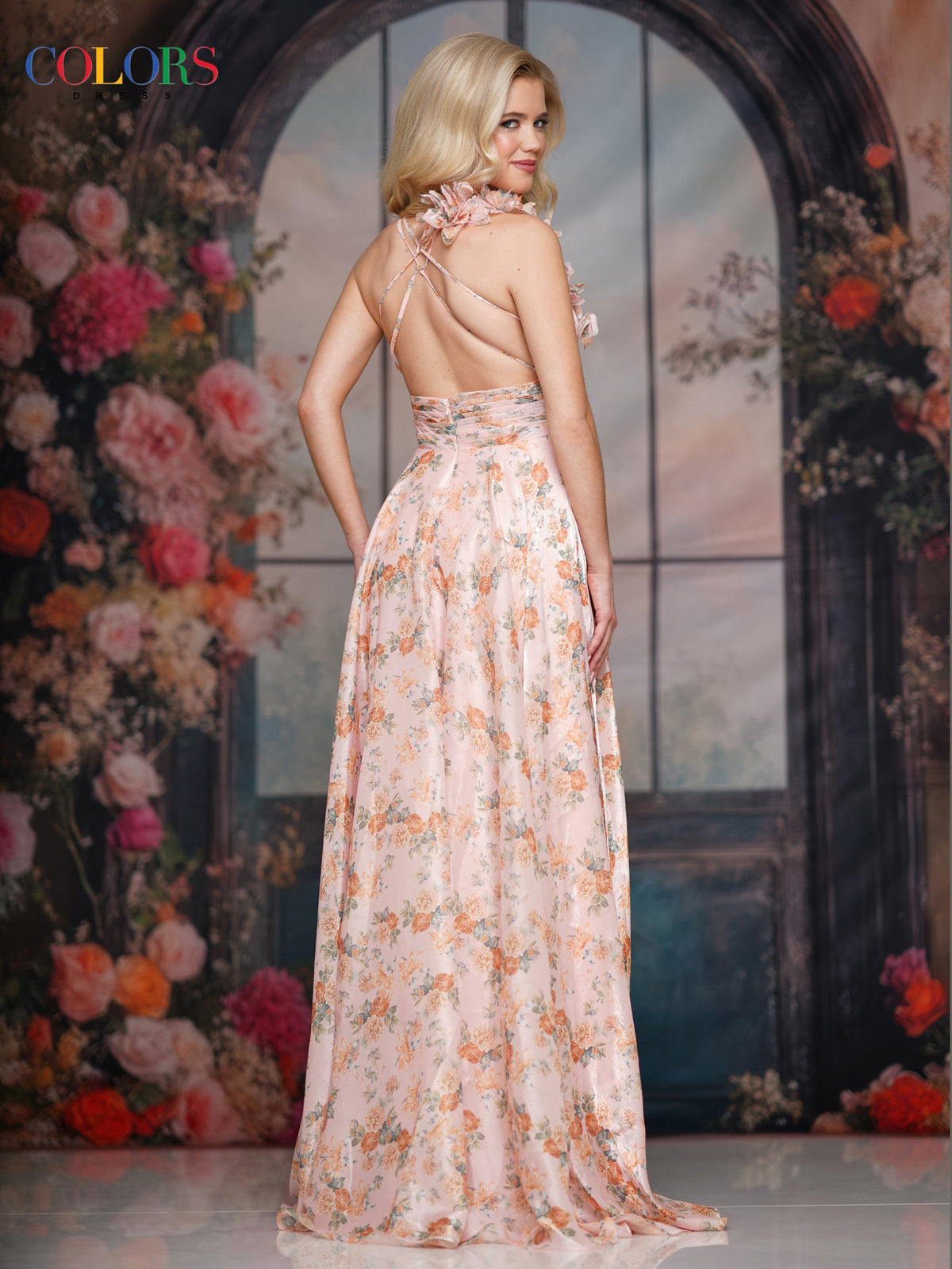 Colors Dress 3807_PEACH_B1