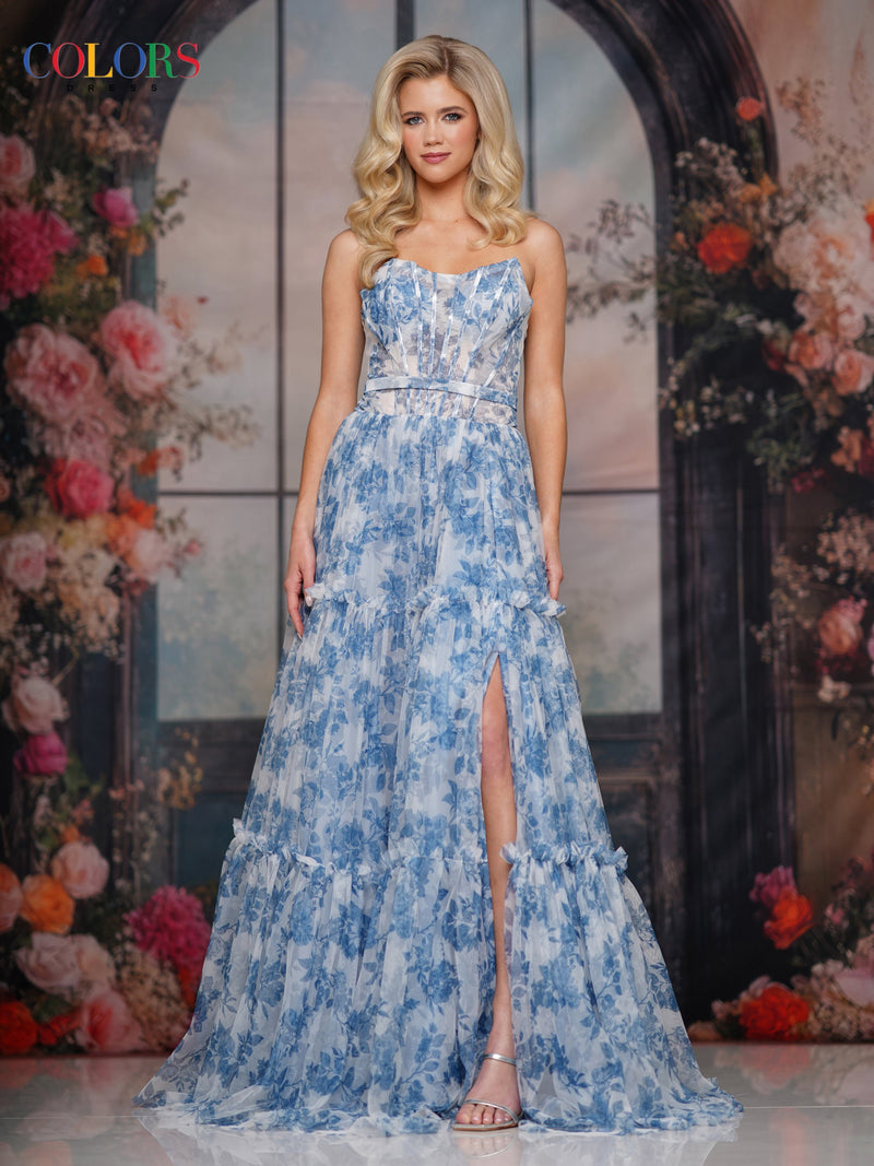 Colors Dress 3810_BLUE_F1