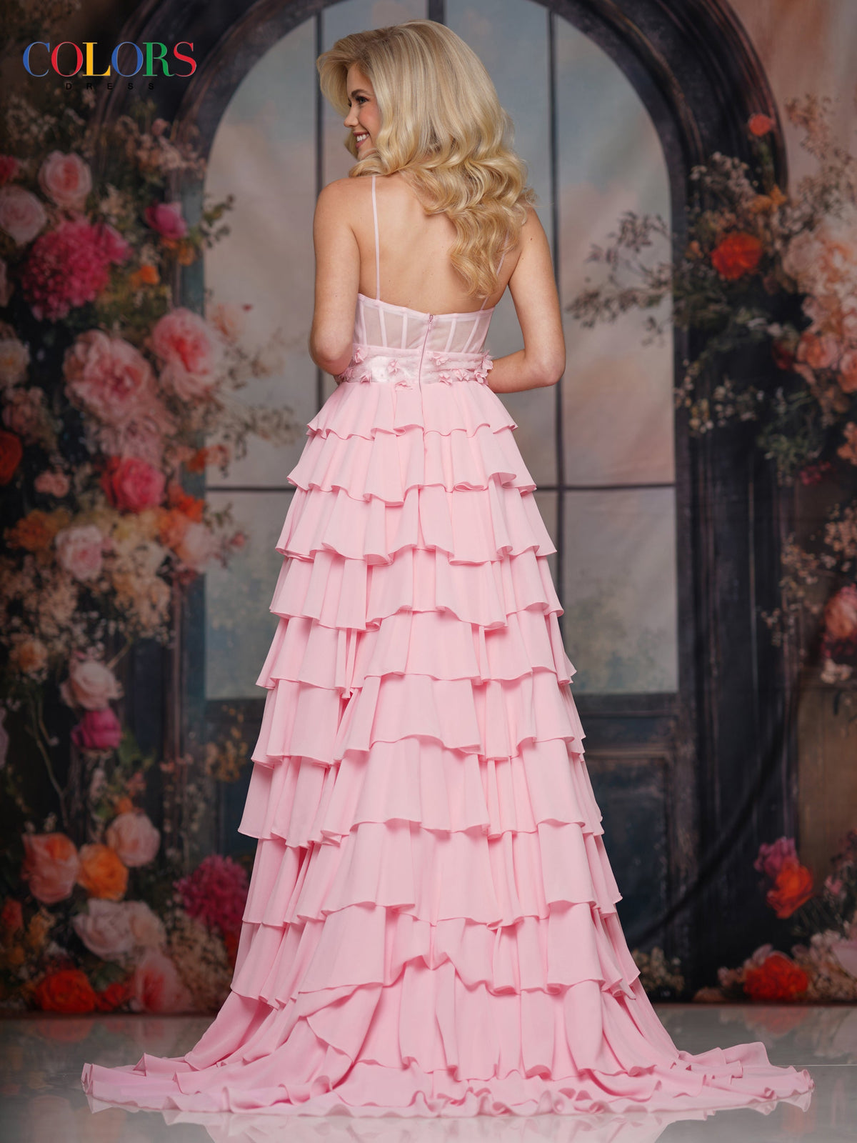 Colors Dress 3818_PINK_B1