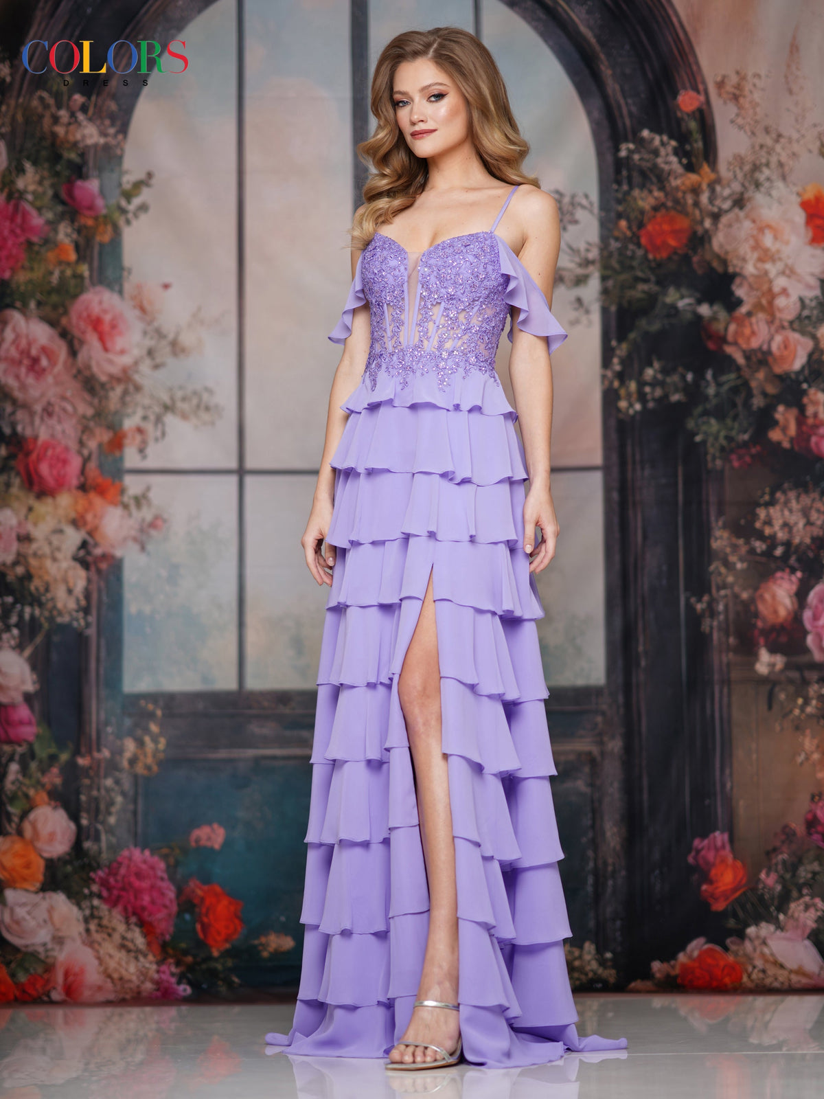 Colors Dress 3820_LAVENDER_F1