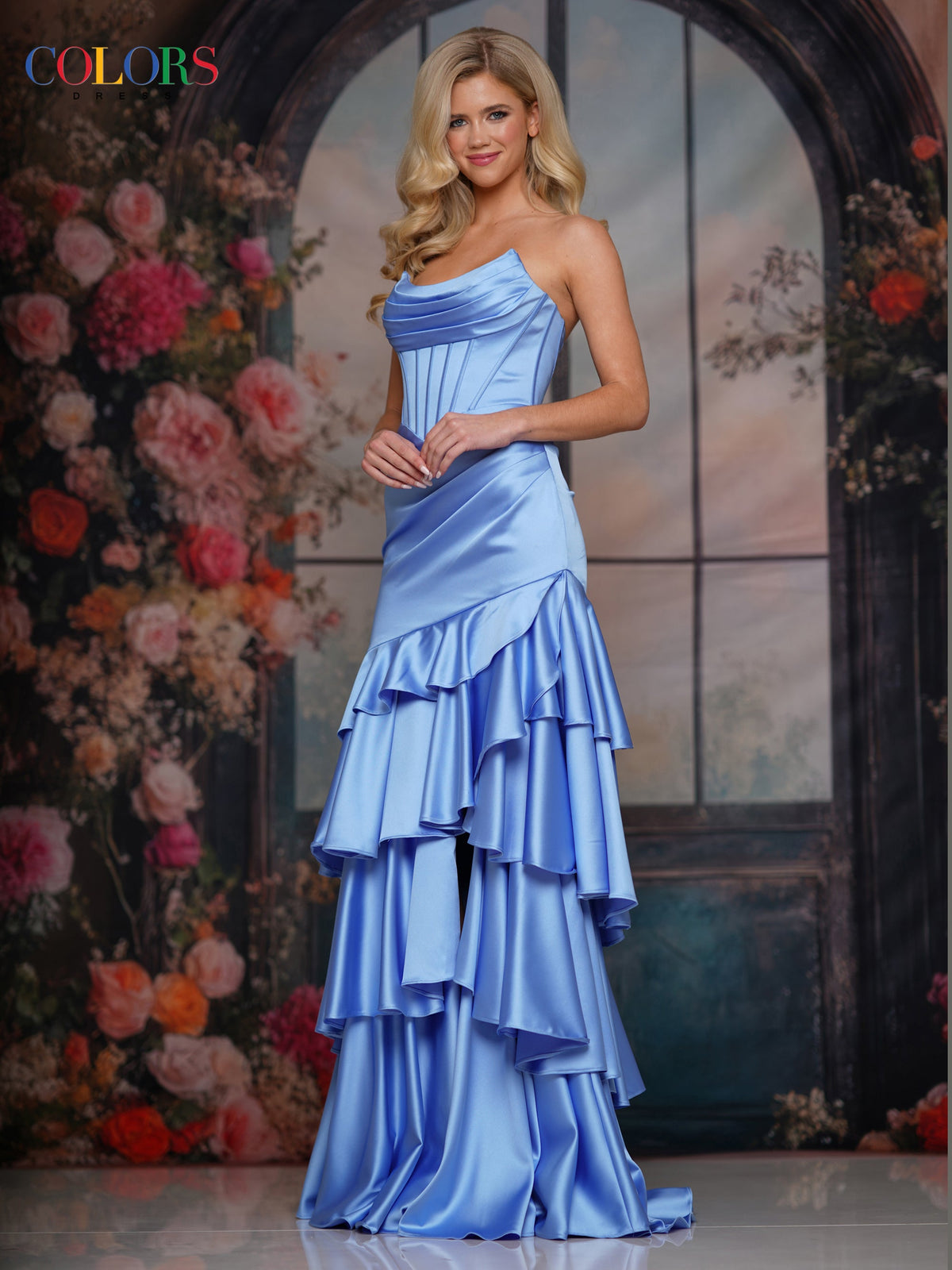 Colors Dress 3823_CORN_FLOWER_F1