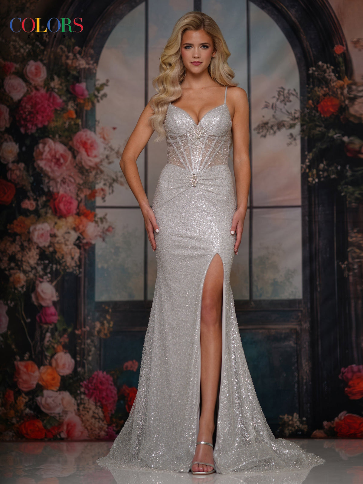 Colors Dress 3830_SILVER_F1