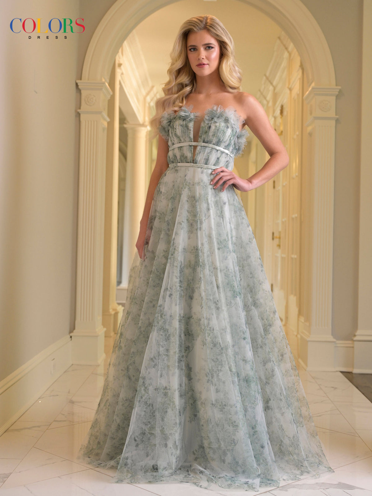 Colors Dress 3831_SAGE_F1