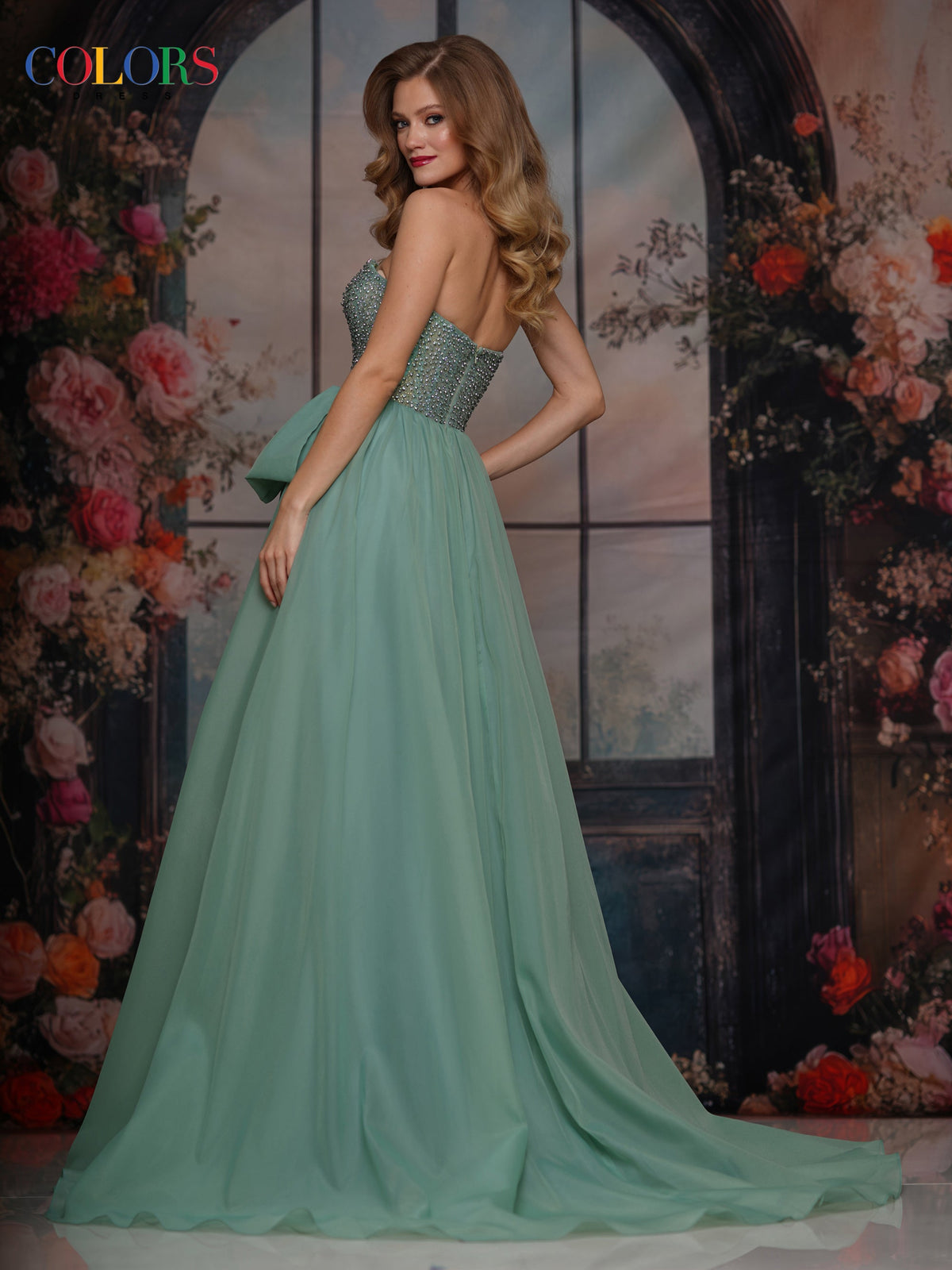 Colors Dress 3843_SAGE_B1