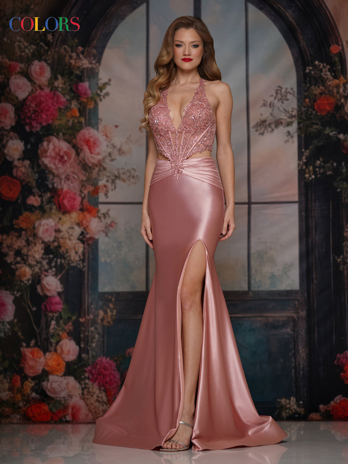 Colors Dress 3918_ROSE_GOLD_F1