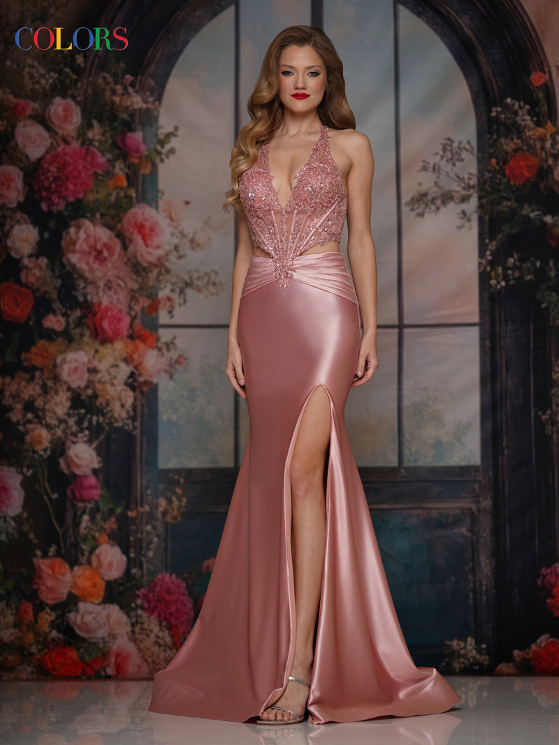 Colors Dress 3918_ROSE_GOLD_F1