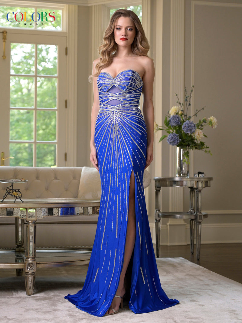 Colors Dress 3921_ROYAL_F1