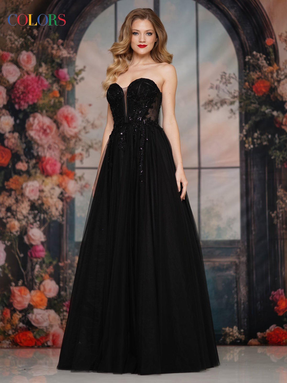 Colors Dress 3923_BLACK_F1