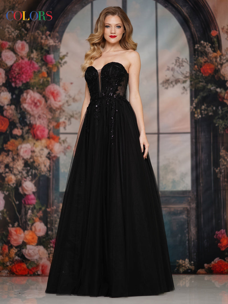 Colors Dress 3923_BLACK_F1