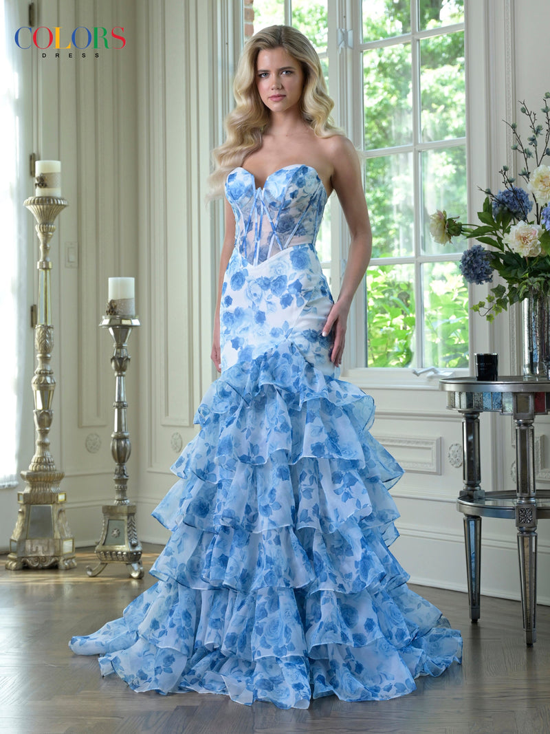 Colors Dress 3928_BLUE_F1