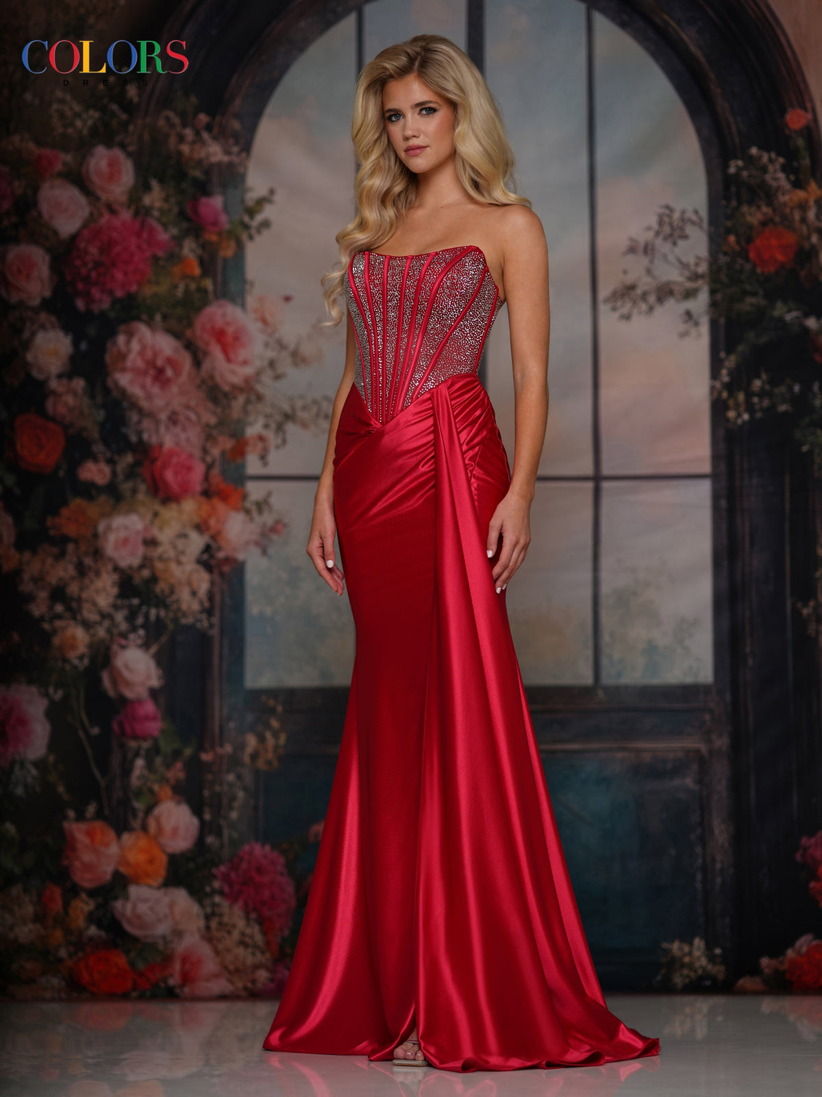 Colors Dress 3933_RED_F1