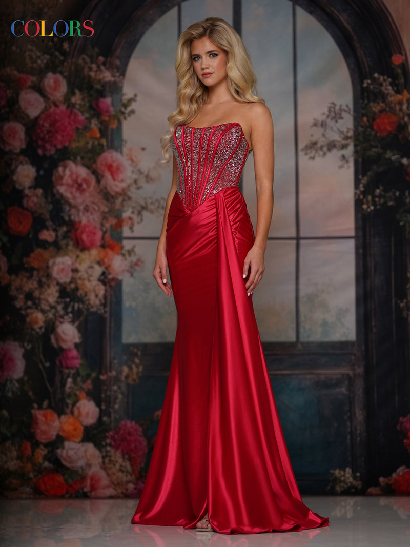 Colors Dress 3933_RED_F1