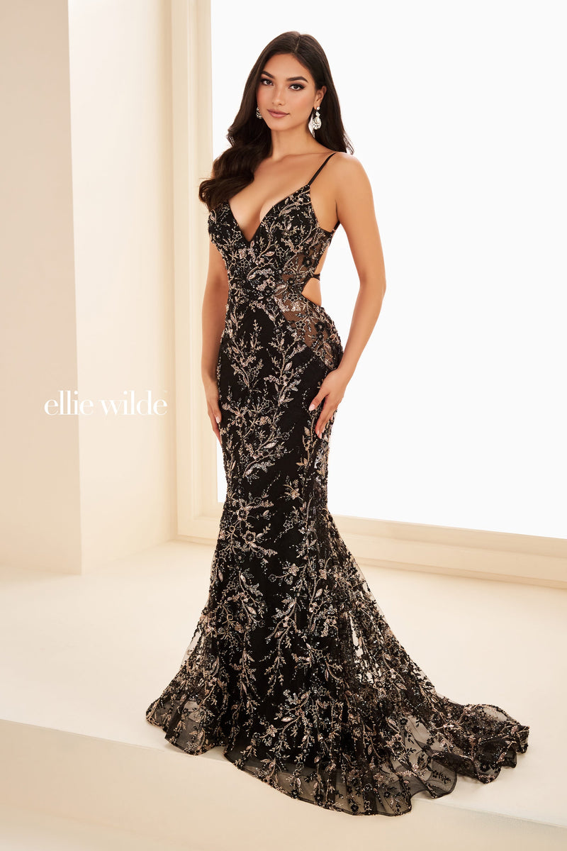 Ellie Wilde EW37047-black-gold-a