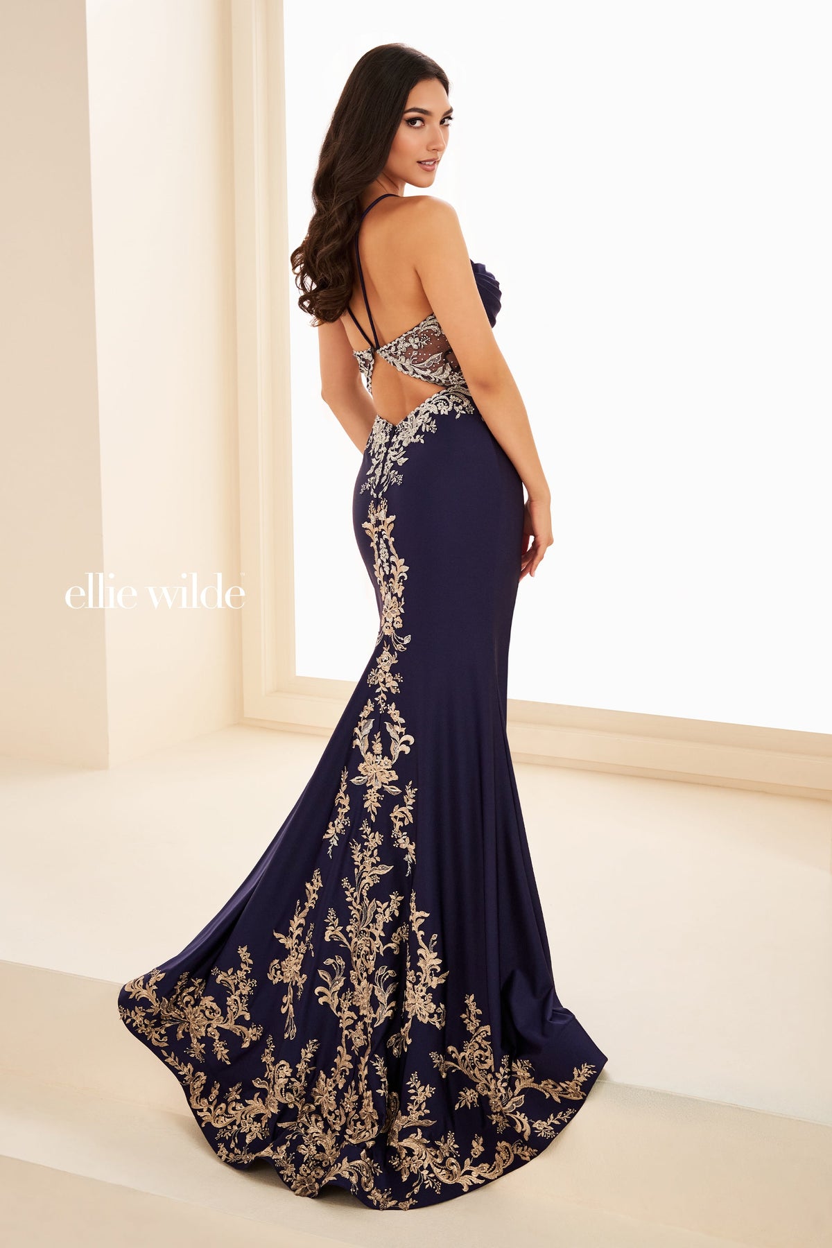 Ellie Wilde EW37068-navy-blue-silver-b