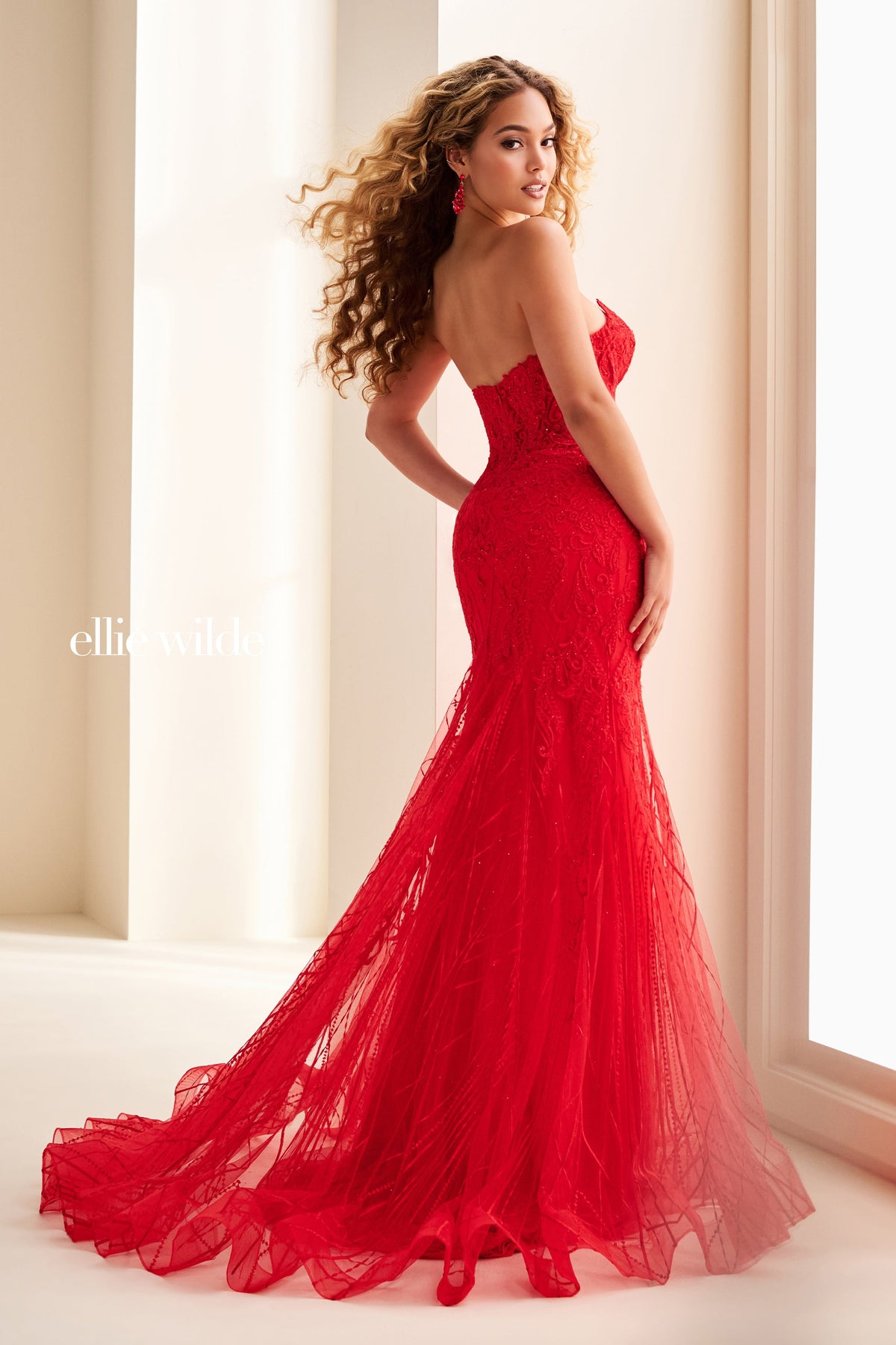 Ellie Wilde EW37114-red-b