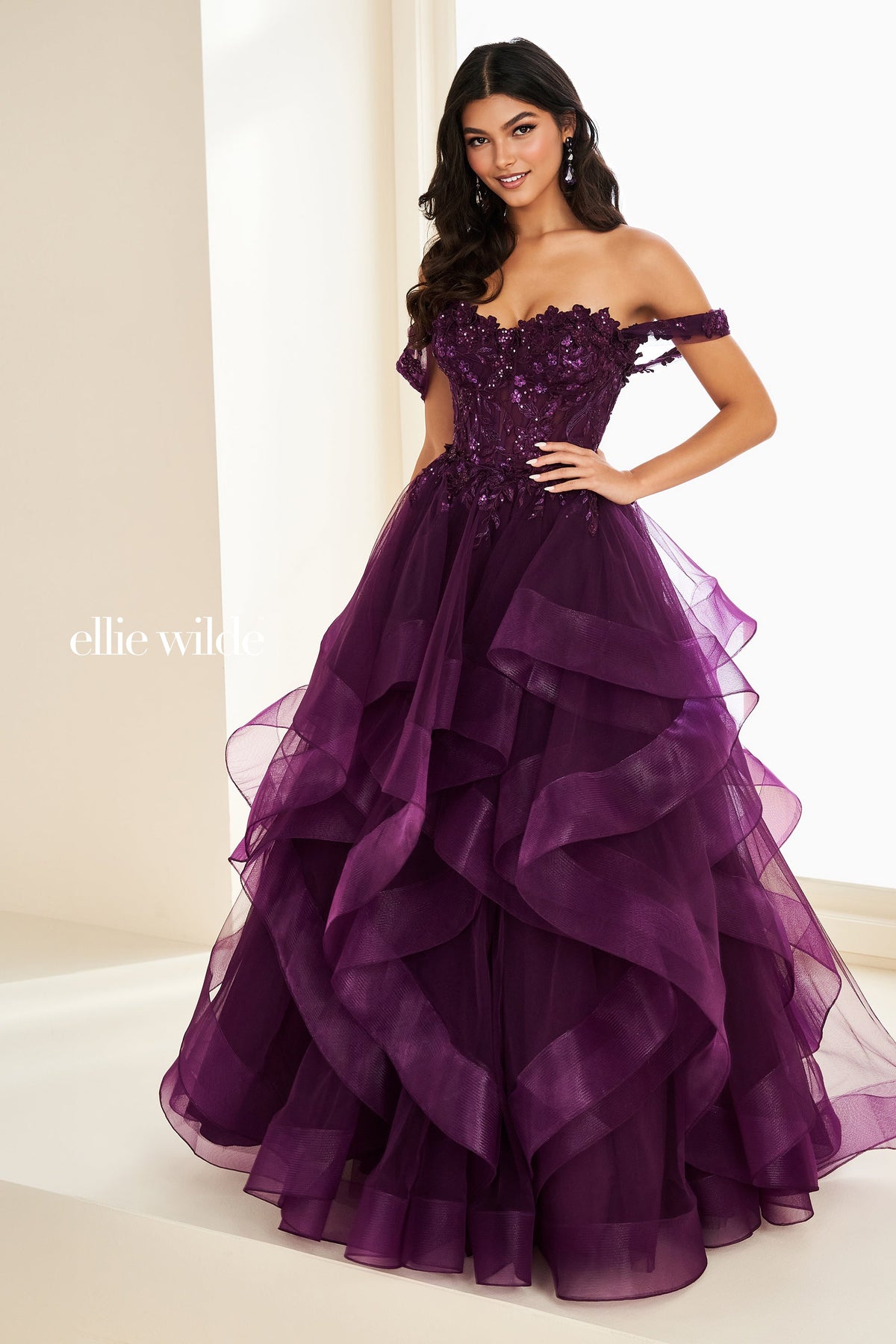 Ellie Wilde EW37201-dark-plum-a