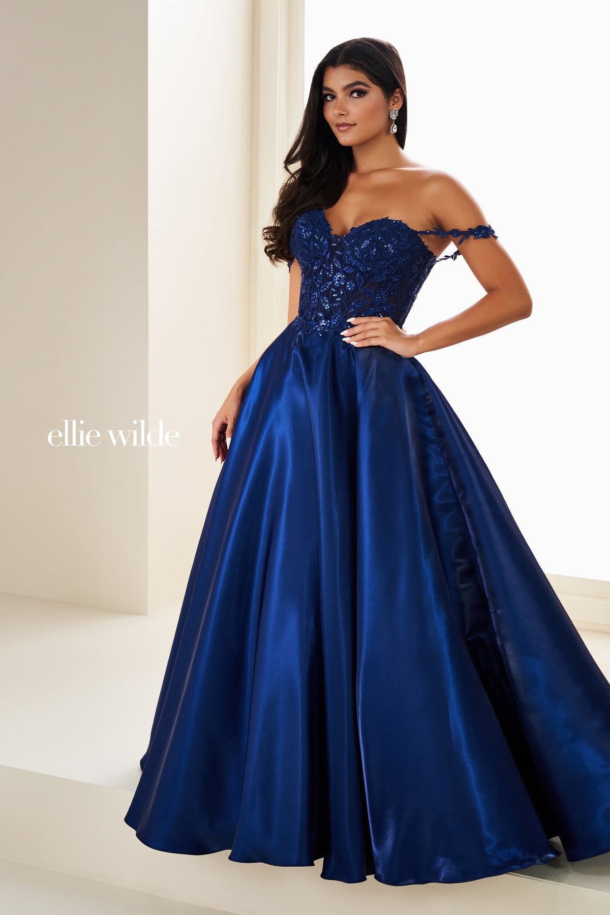 Ellie Wilde EW37202-navy-blue-f