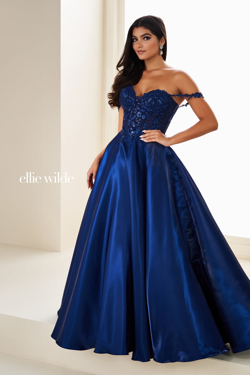 Ellie Wilde EW37202-navy-blue-f