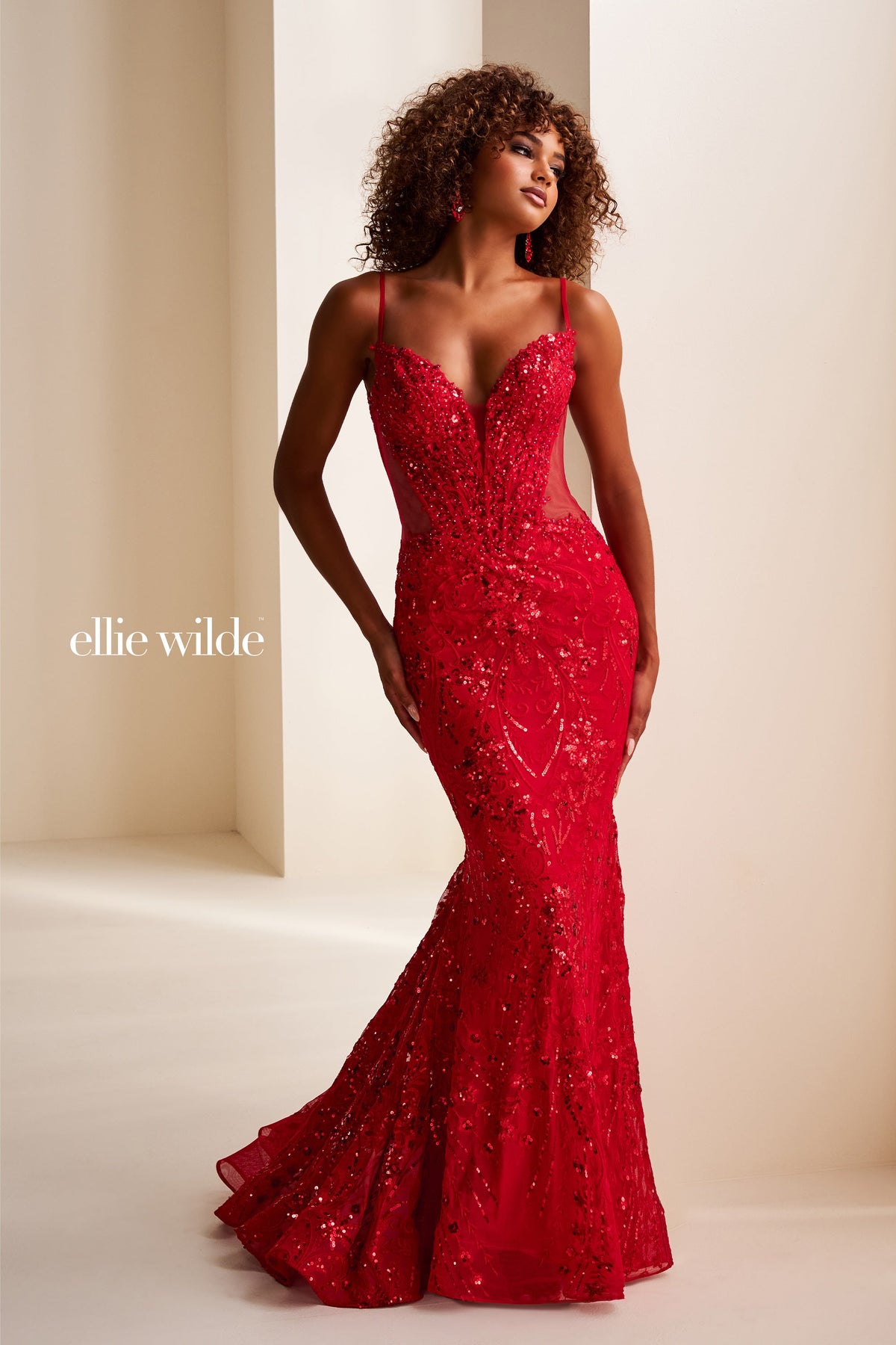 Ellie Wilde EW37204-red-e