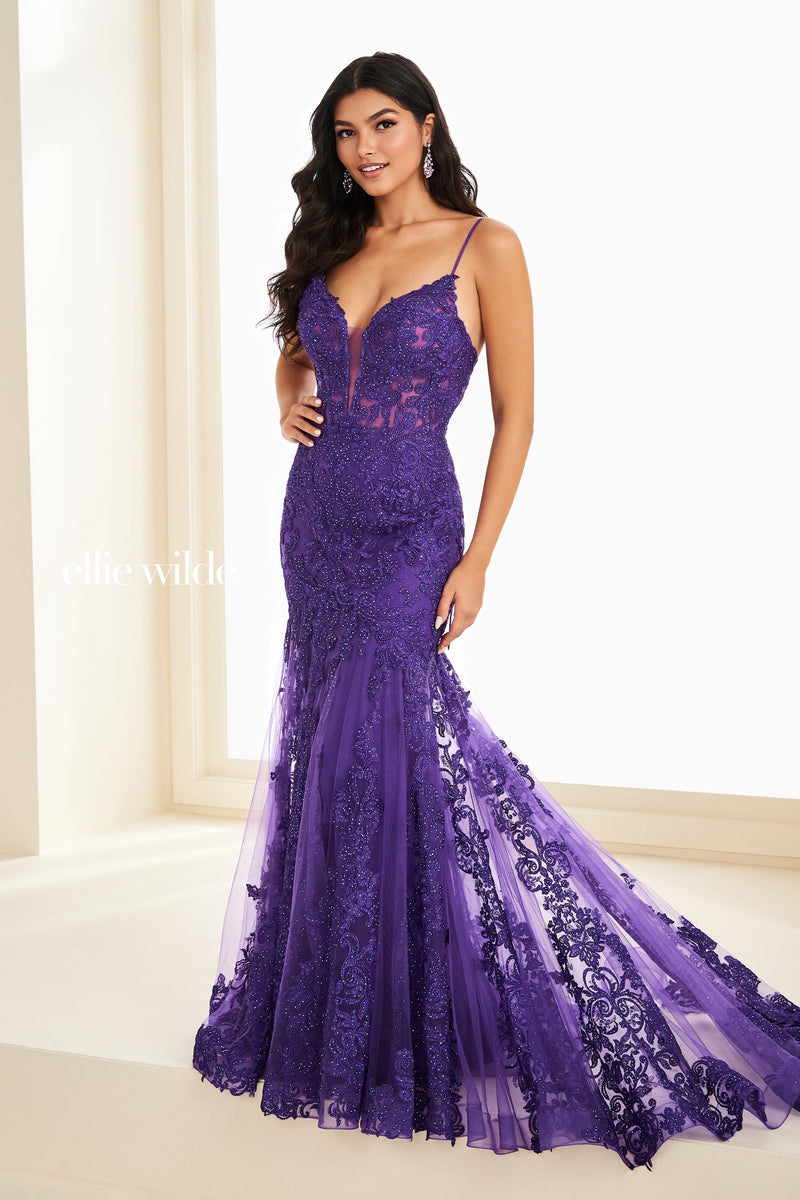 Ellie Wilde EW37209-purple-e