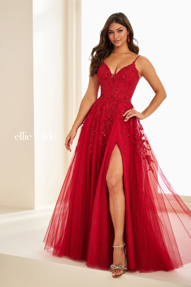 Ellie Wilde EW37214-dark-red-a