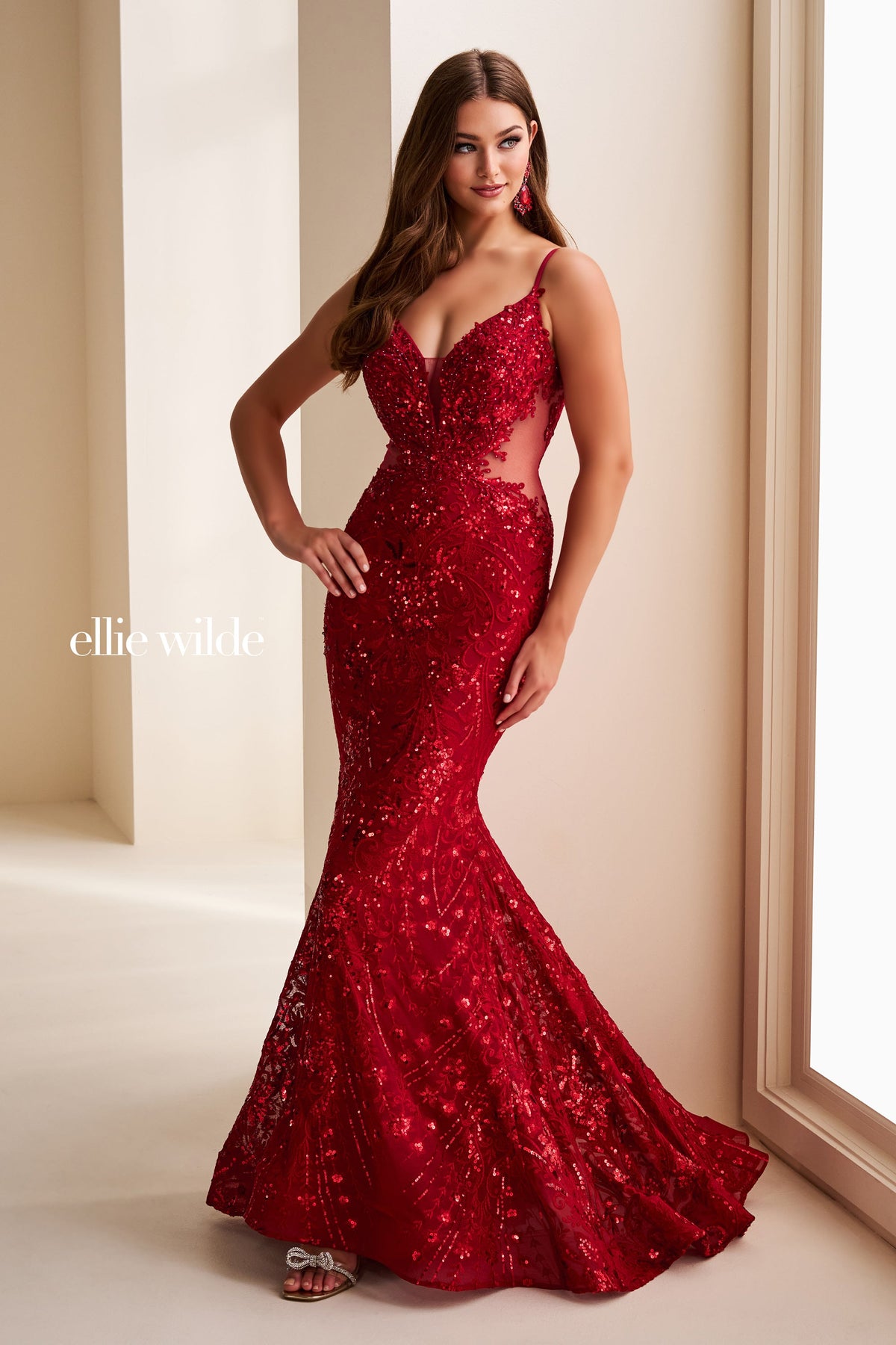 Ellie Wilde EW37227-red-c