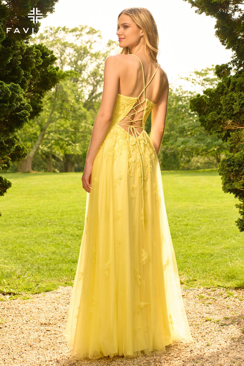 Faviana 11473_YELLOW_BACK