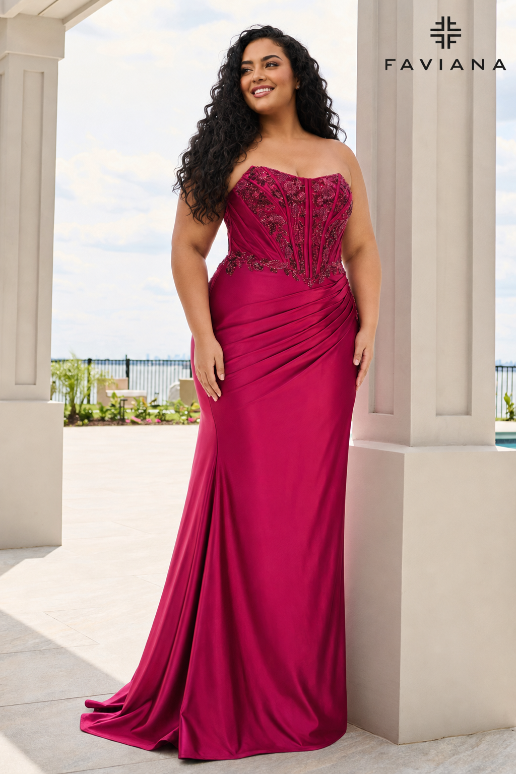 Faviana 11606E designer dress photo