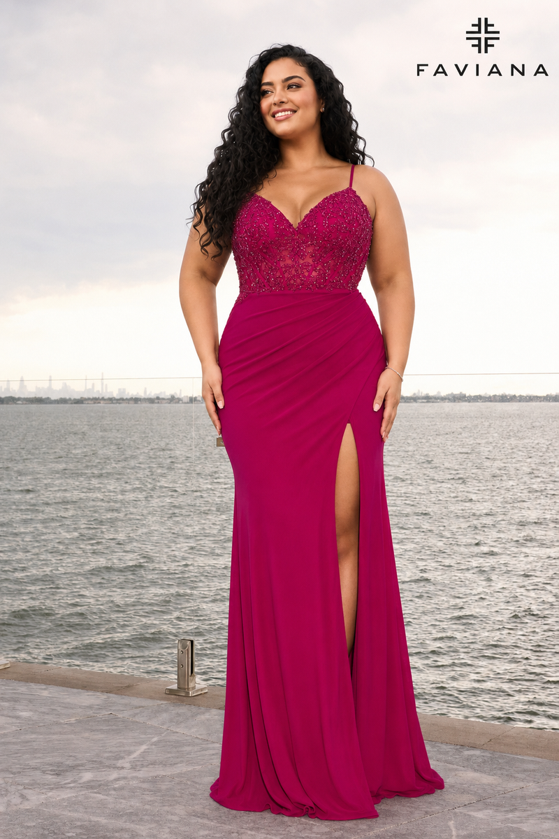 Faviana 11653E designer dress photo