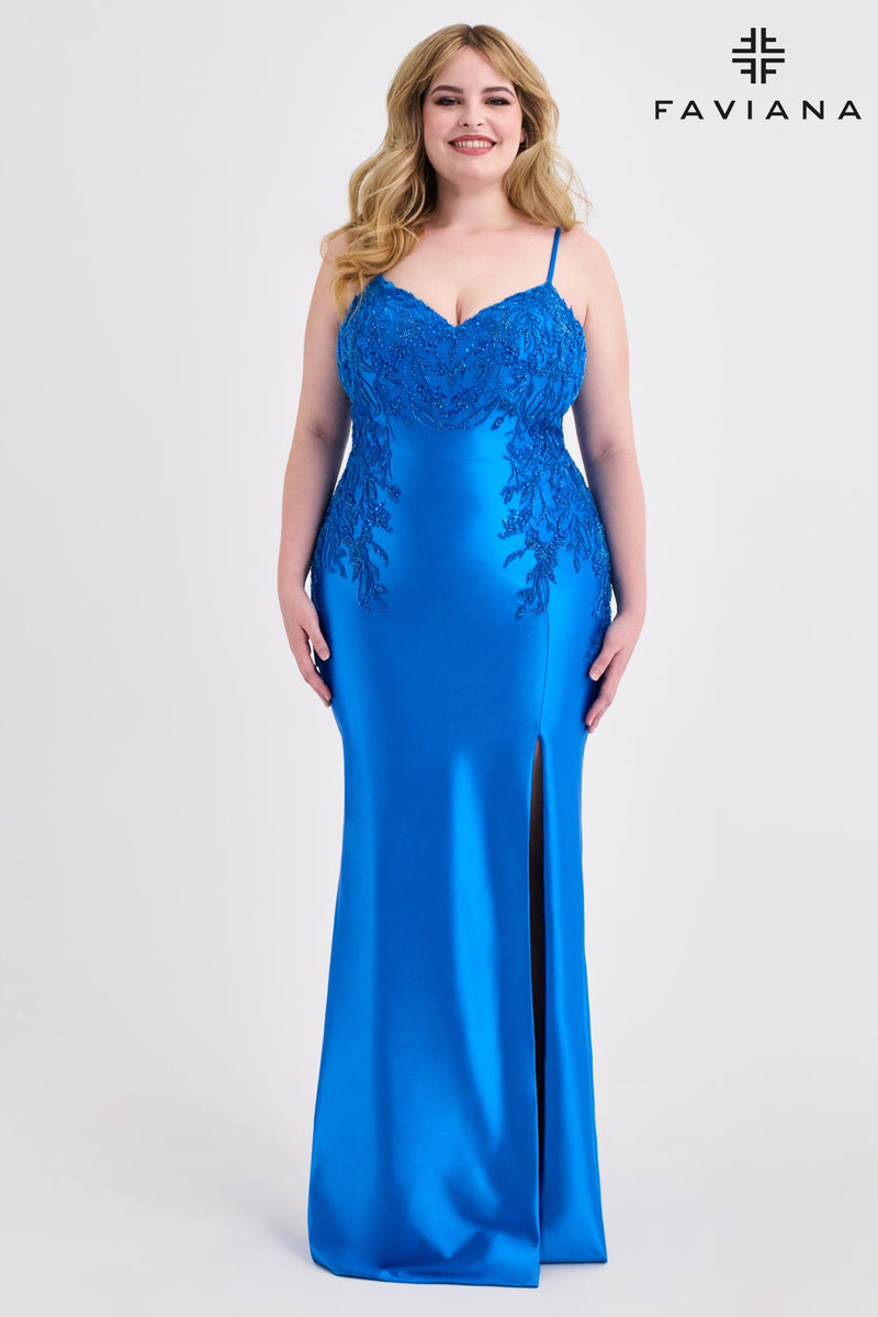 Faviana 9603_ELECTRIC_BLUE_FRONT_1