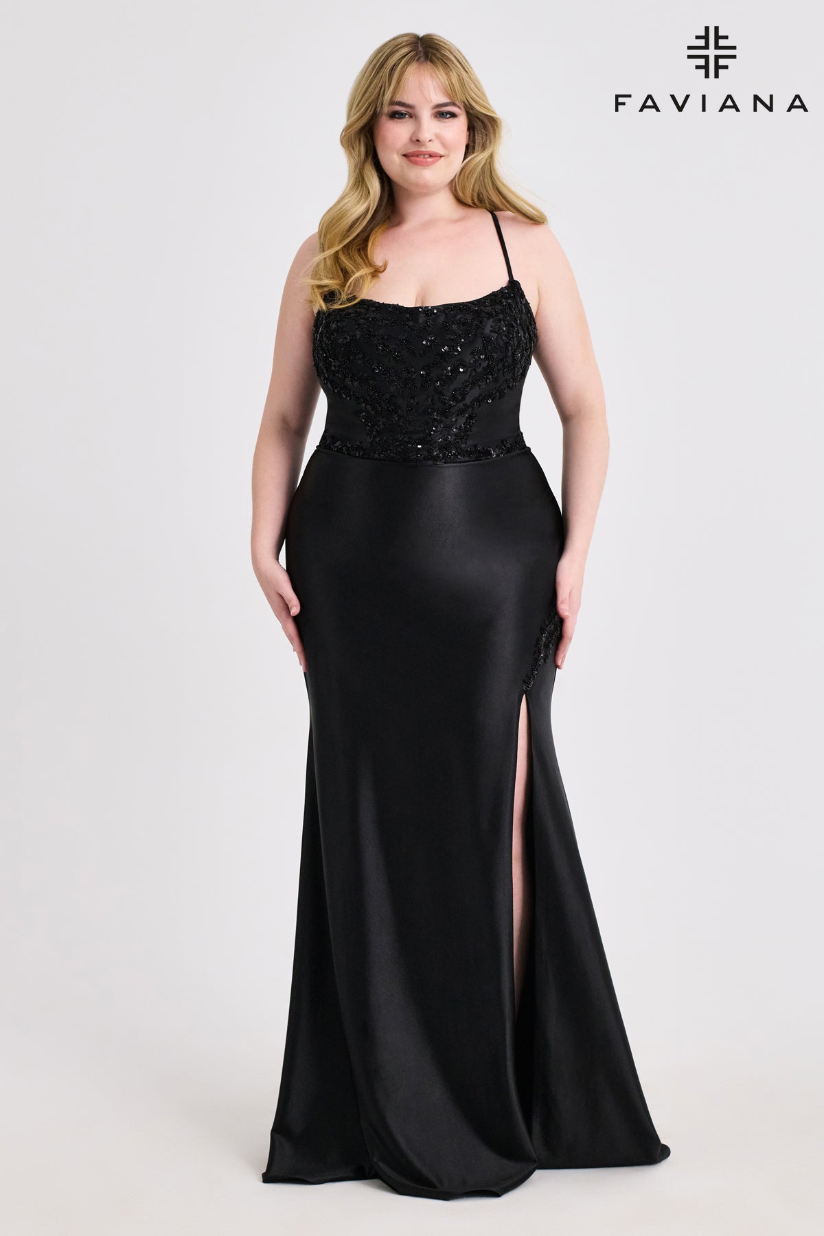 Faviana 9606_BLACK_FRONT_1
