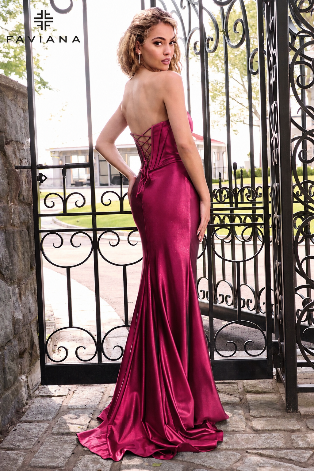 Faviana E11632 designer dress photo