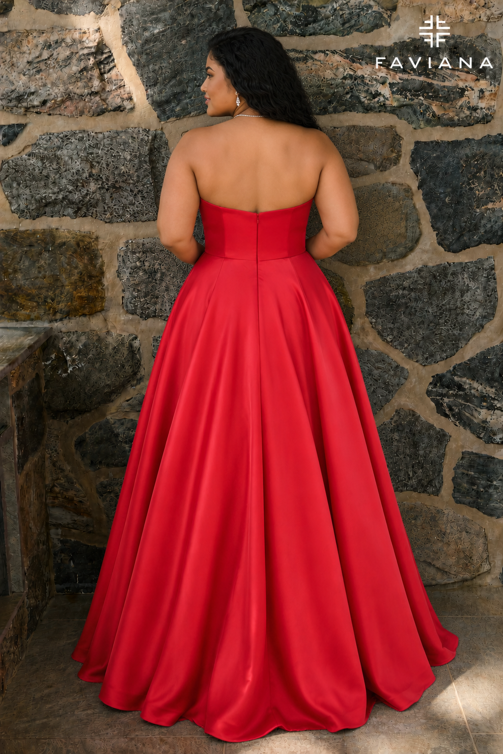 Faviana E11670E designer dress photo