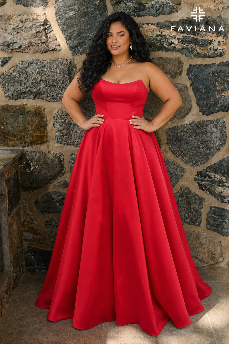 Faviana E11670E designer dress photo