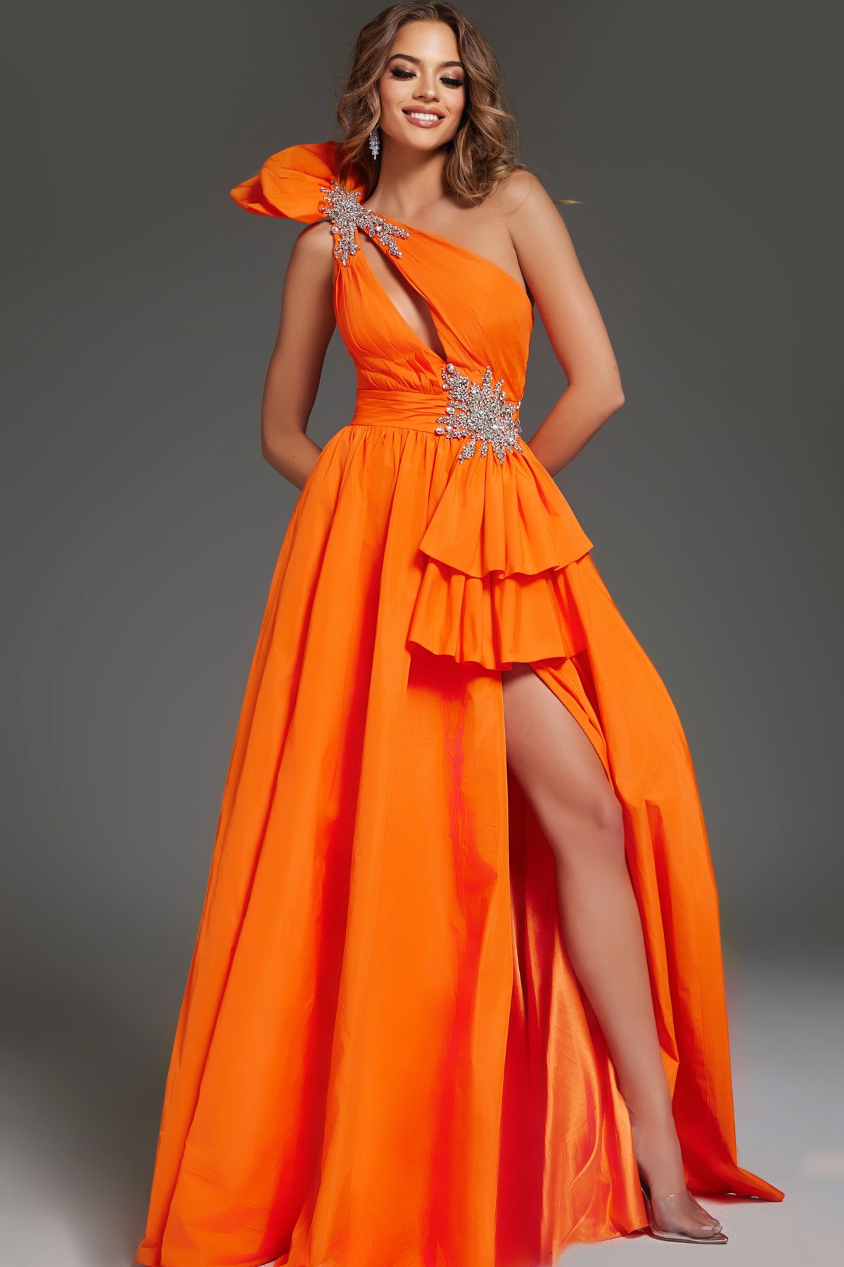 Jovani 40929-ORANGE-F2