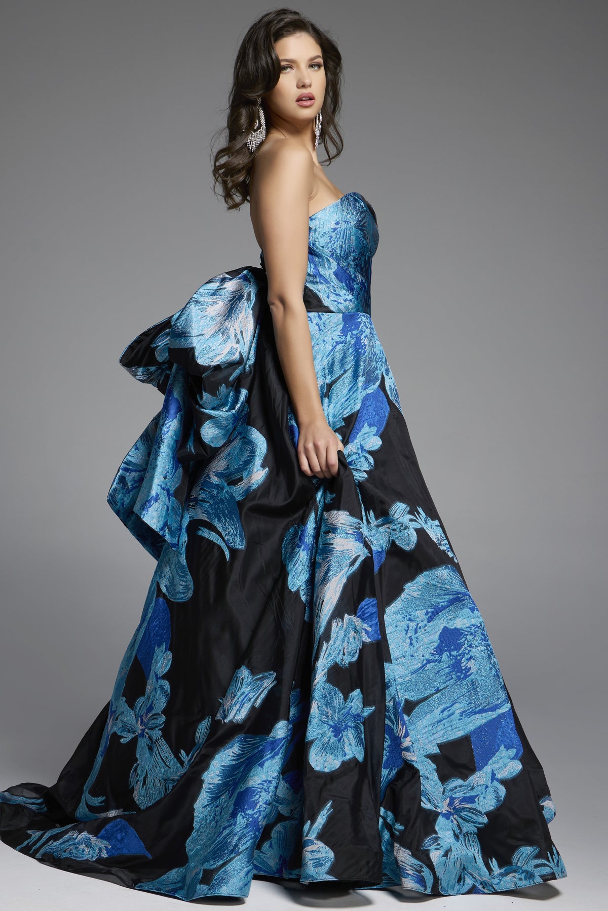 Jovani 42436-015-BLUE-BLACK-B1