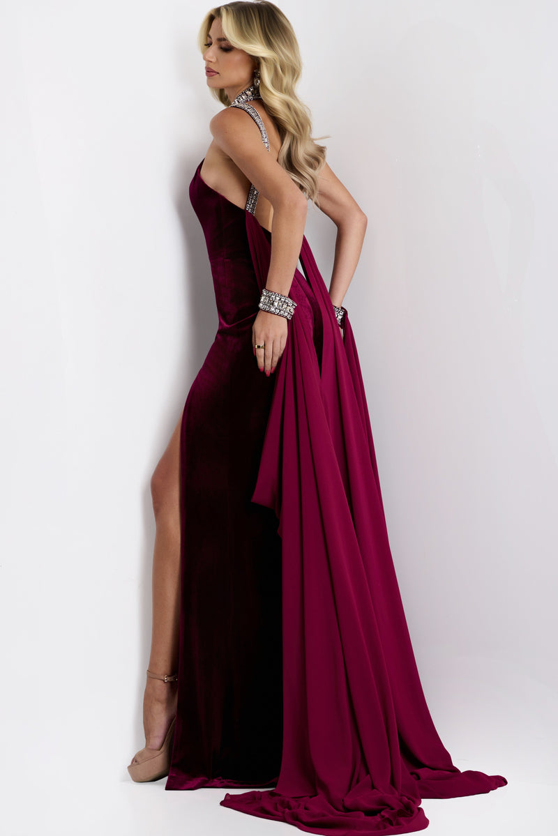 Jovani 43699-18658-BURGUNDY-B2