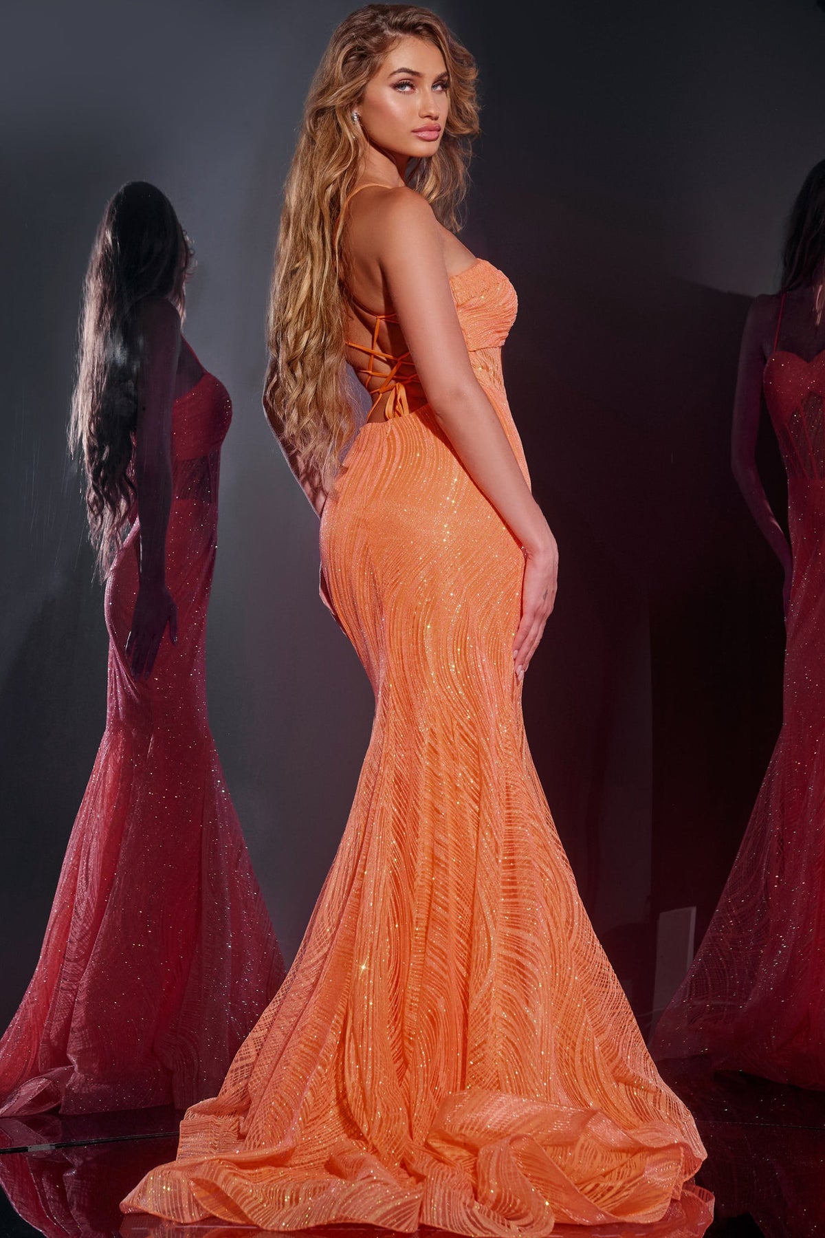 Jovani 44208-ORANGE-B1