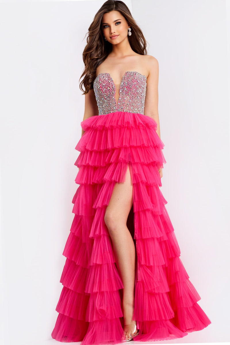 Jovani 44360-FUCHSIA-F2