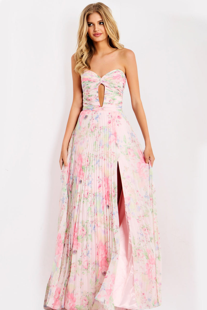 Jovani 44518-10-PINK-PRINT-F1