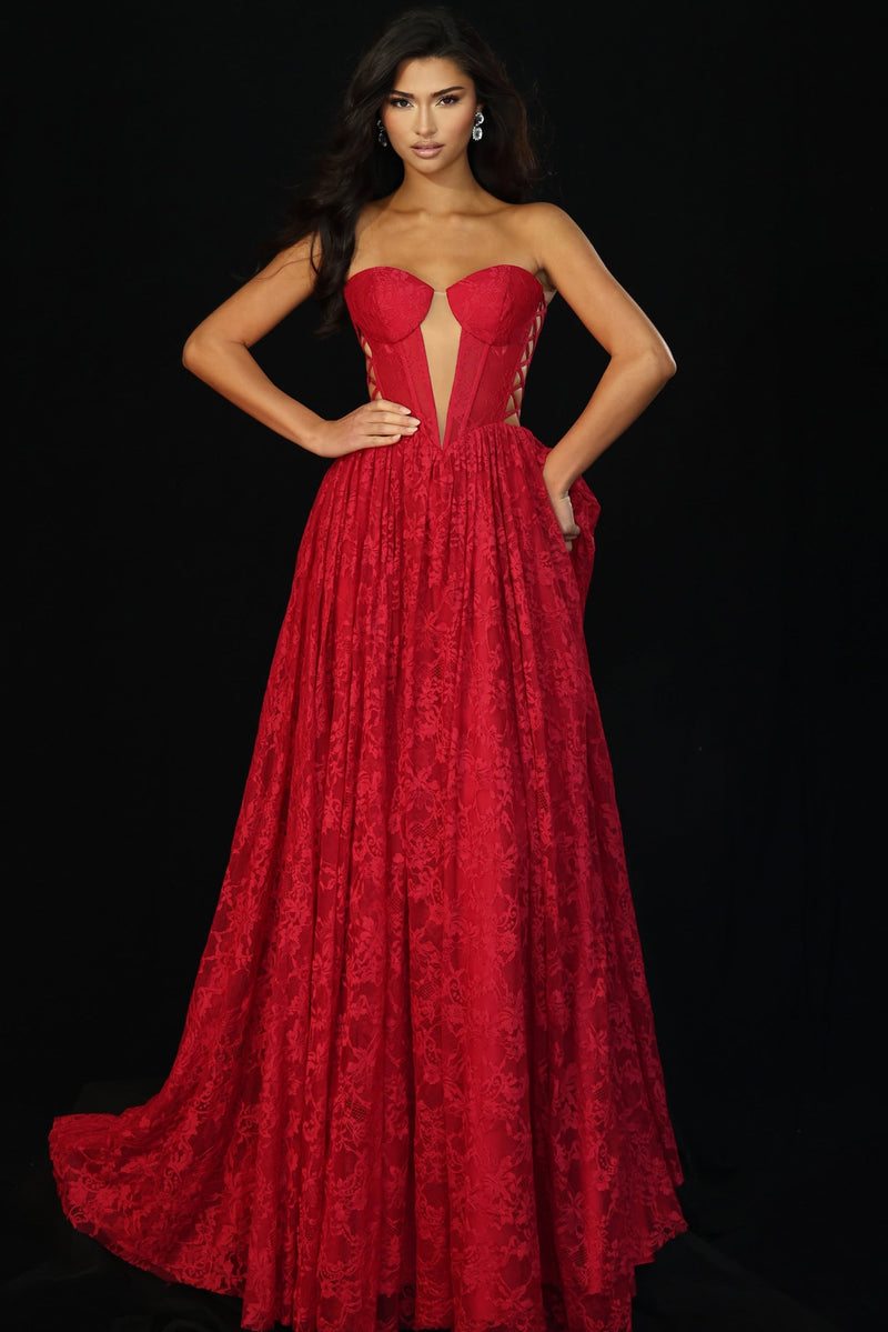 Jovani 45372-RASBERRY-F2