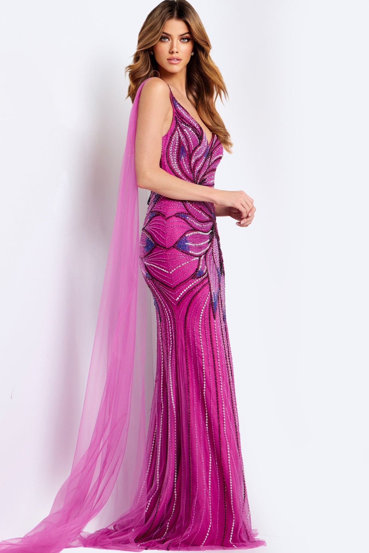 Jovani 45876-LILAC-F2